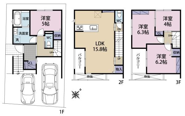 須磨区南町一丁目　新築戸建①号棟