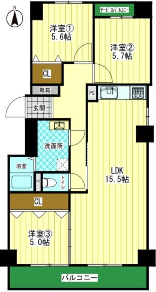 佃第2コーポ5号棟