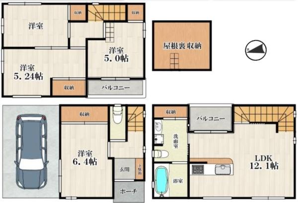 大阪市都島区毛馬町2丁目　中古戸建