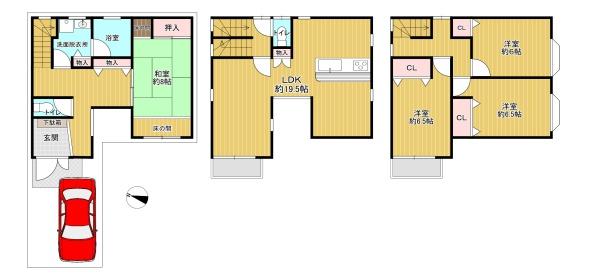 大阪市東淀川区下新庄４丁目の中古一戸建