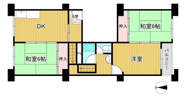 中津リバーサイドコーポ　B棟