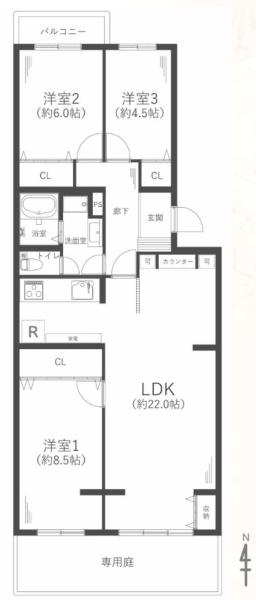 リバーサイドともぶち第一住宅第１９号棟