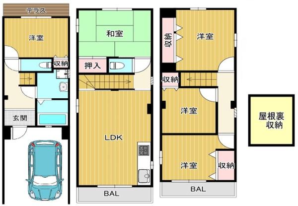 大阪市旭区高殿４丁目の中古一戸建