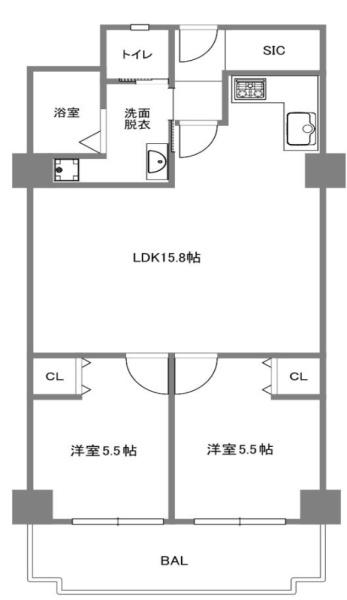 クローバーハイツ森小路２号棟