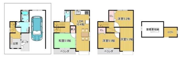 大阪市西成区津守３丁目の中古一戸建