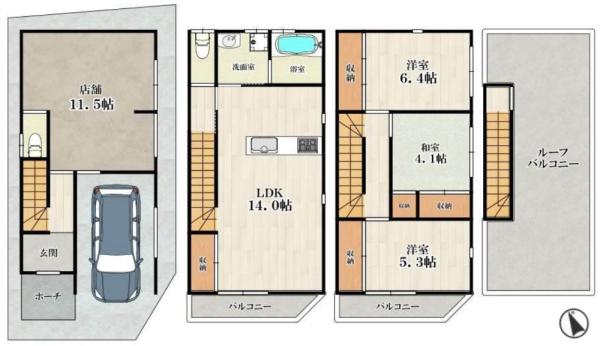 大阪市住之江区御崎４丁目の中古一戸建