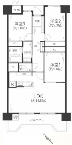 昭和山第３コーポ２号棟
