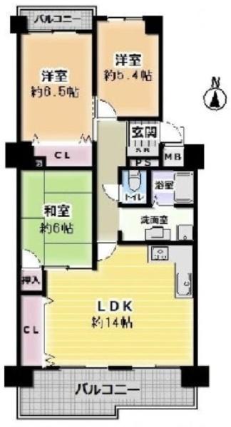 昭和山コーポ２号棟
