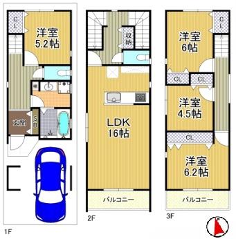 大阪市大正区鶴町１丁目の新築一戸建