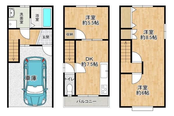 大阪市西淀川区野里２丁目の中古一戸建て