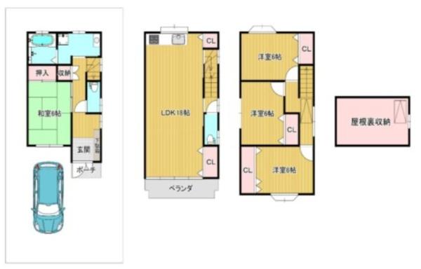 大阪市東淀川区南江口３丁目の中古一戸建て
