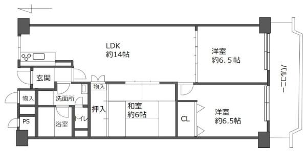 ローレルハイツ北天満２号棟