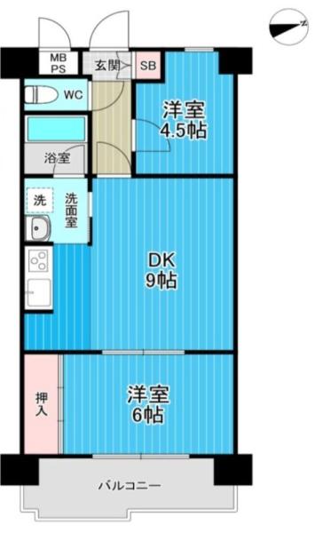 朝日プラザ中津(間取り)