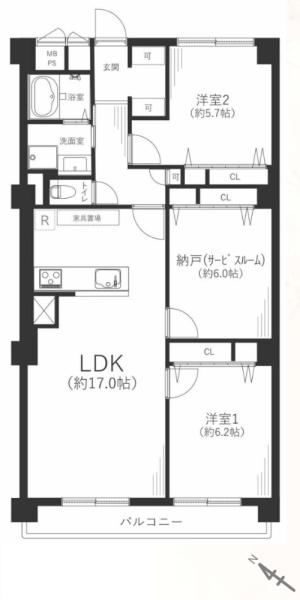 プラザ歌島Ｂ棟