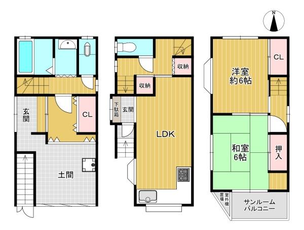 大阪市西成区北津守４丁目の中古一戸建て
