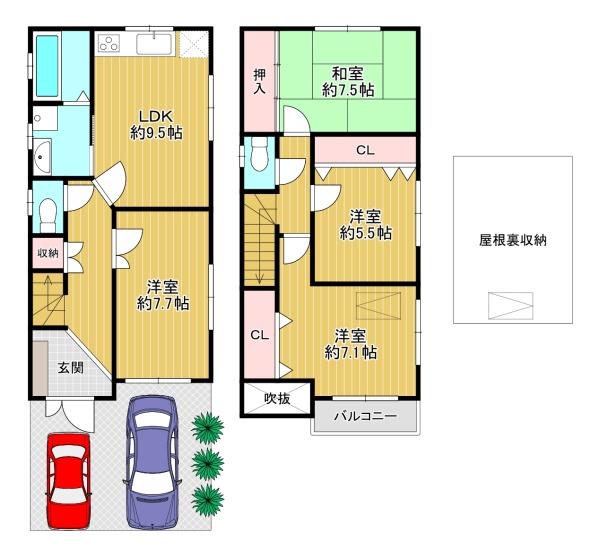 大阪市西淀川区大野３丁目の中古一戸建