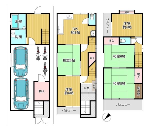 大阪市港区三先２丁目の中古一戸建