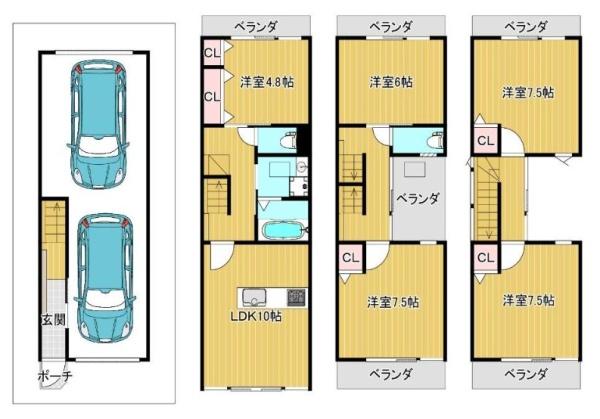 大阪市福島区玉川４丁目の中古一戸建