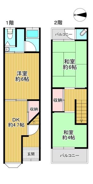 大阪市大正区南恩加島３丁目の中古テラスハウス