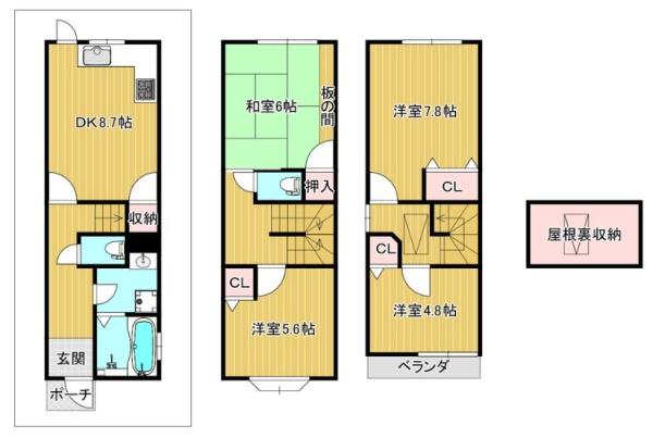 大阪市天王寺区国分町の中古一戸建