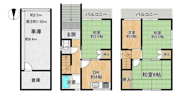 大阪市大正区三軒家西３丁目の中古一戸建て