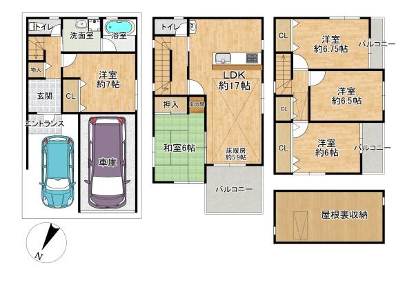 大阪市此花区酉島６丁目の中古一戸建て
