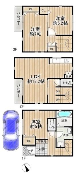 大阪市西淀川区姫里２丁目の新築一戸建