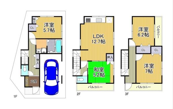大阪市西淀川区佃５丁目の中古一戸建て