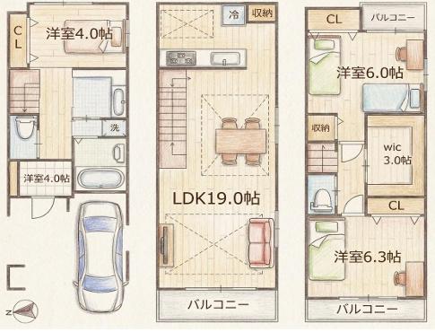 大阪市城東区鴫野東３丁目の新築一戸建