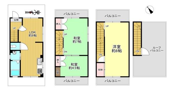 大阪市東淀川区西淡路５丁目の中古一戸建て