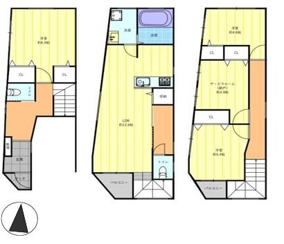 大阪市城東区東中浜２丁目の中古一戸建