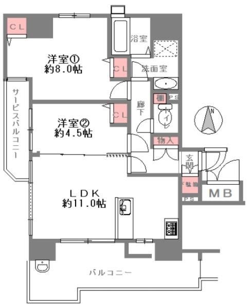 メロディーハイム四天王寺夕陽丘　弐番館