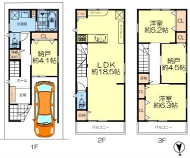 大阪市西区本田４丁目の新築一戸建