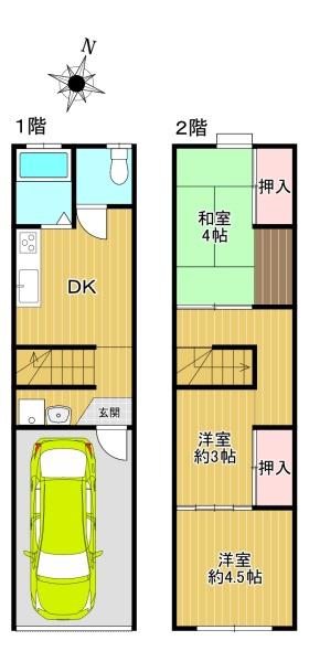 大阪市旭区赤川２丁目の中古テラスハウス