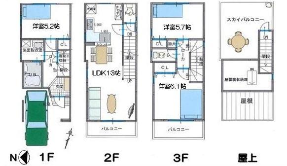 大阪市大正区三軒家東６丁目の中古一戸建て