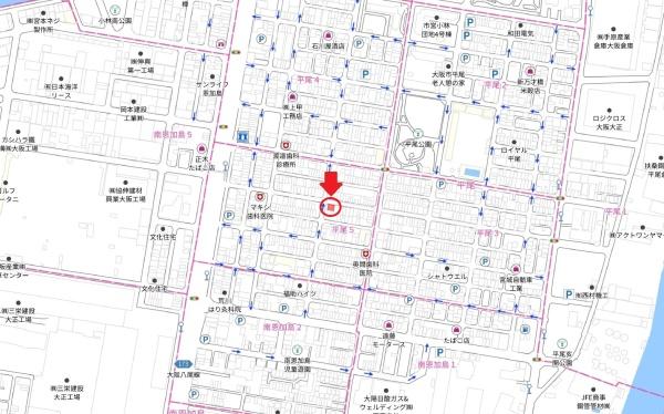 大阪市大正区平尾５丁目の土地