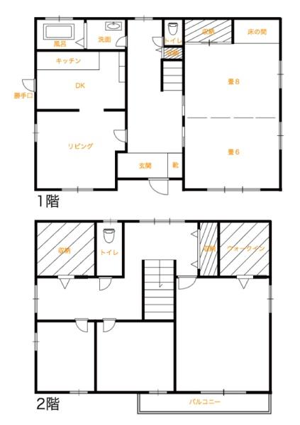津山市　河辺　(東津山駅)中古戸建て　5DK