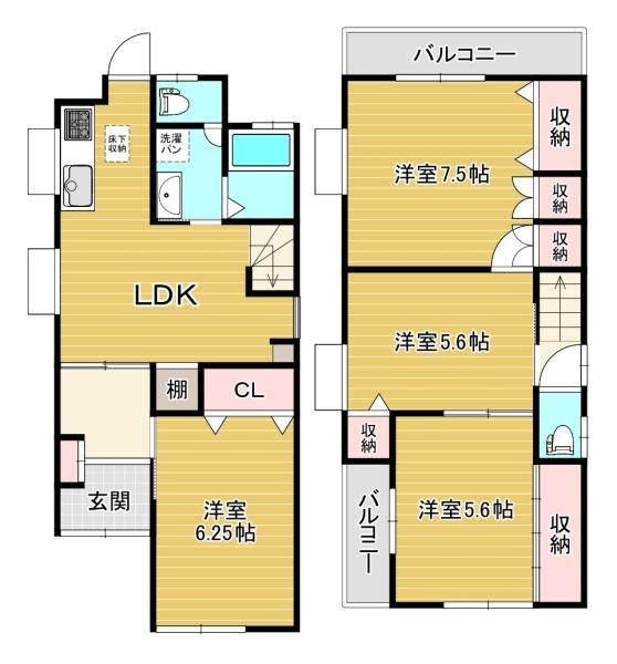 大阪市西成区橘３丁目の中古一戸建