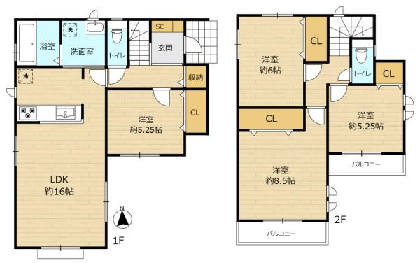 仙台市宮城野区鶴ケ谷４丁目の新築一戸建