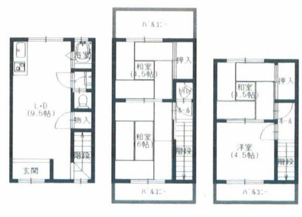 尼崎市大庄西町３丁目の中古テラスハウス