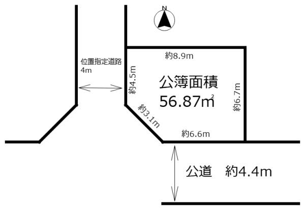 北野１丁目建築条件付売土地
