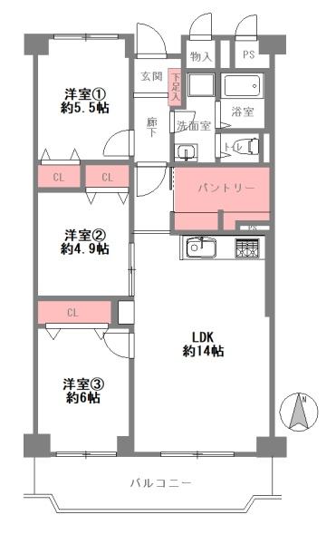 サンハイツ武庫之荘１号棟