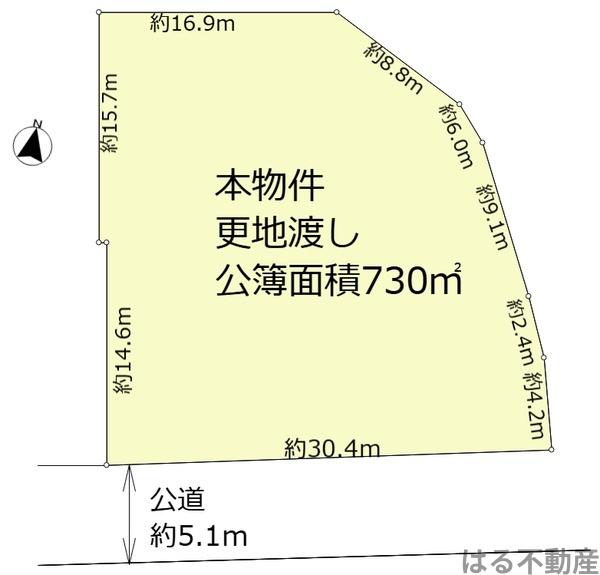 宝塚市雲雀丘３丁目の土地