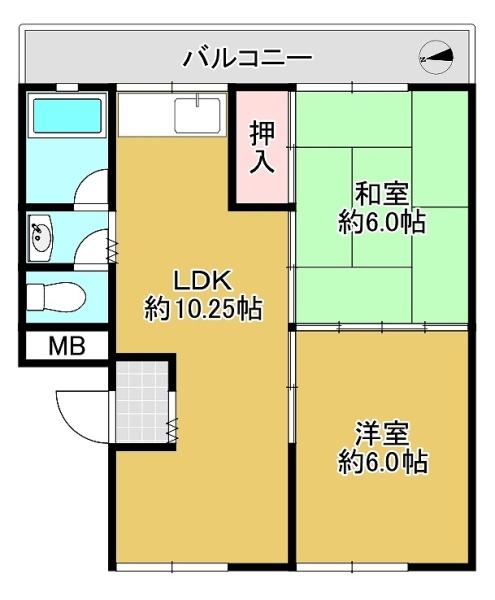 北助松マンション(間取り)