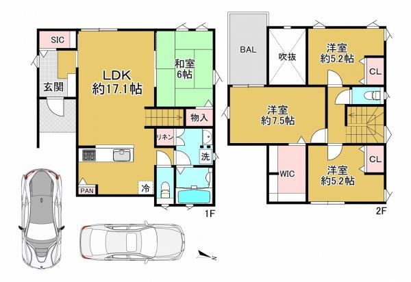 堺市南区逆瀬川の中古一戸建て