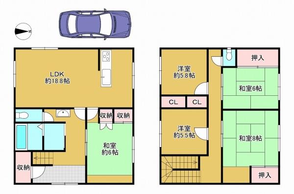 岸和田市上松町の中古一戸建