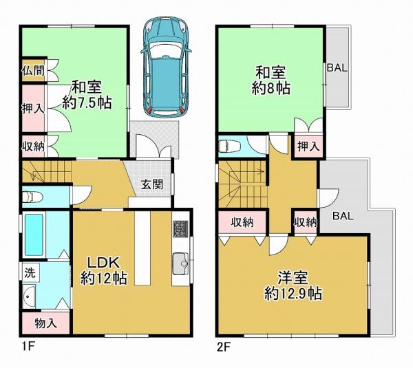 岸和田市吉井町１丁目の中古一戸建て