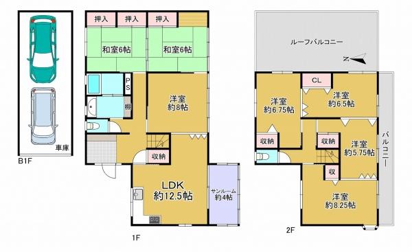 河内長野市北青葉台の中古一戸建
