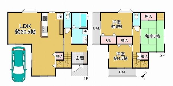 泉大津市条南町の中古一戸建て