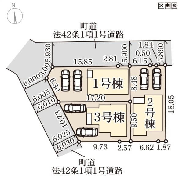 リーブルガーデン/菊陽町原水第三/3号棟(区画図)